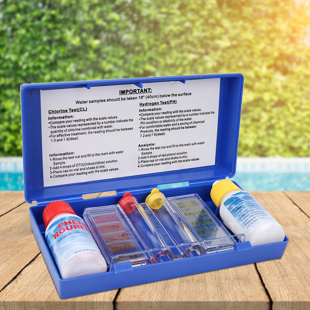 Aquarium Liquid Carbon - PH Chlor Wasserqualität Test Kit Schwimmbad