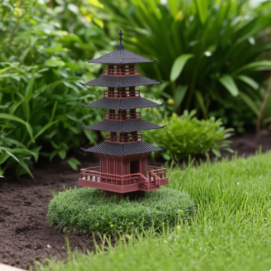 Aquarium Moss - Garten Aquarium Bonsai Dekor Mini Pagode