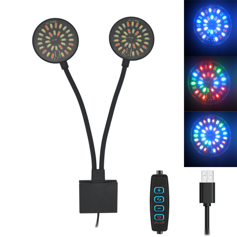 Aquarium Plant Light - USB-Aquarium-LED-Licht, Aquarium-Clip-Lampe, volles Spektrum, Pflanze wachsen,