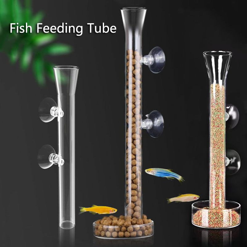 Aquarium Fertilizer - Glas Aquarium Feeder Rohr Gericht Transparent
