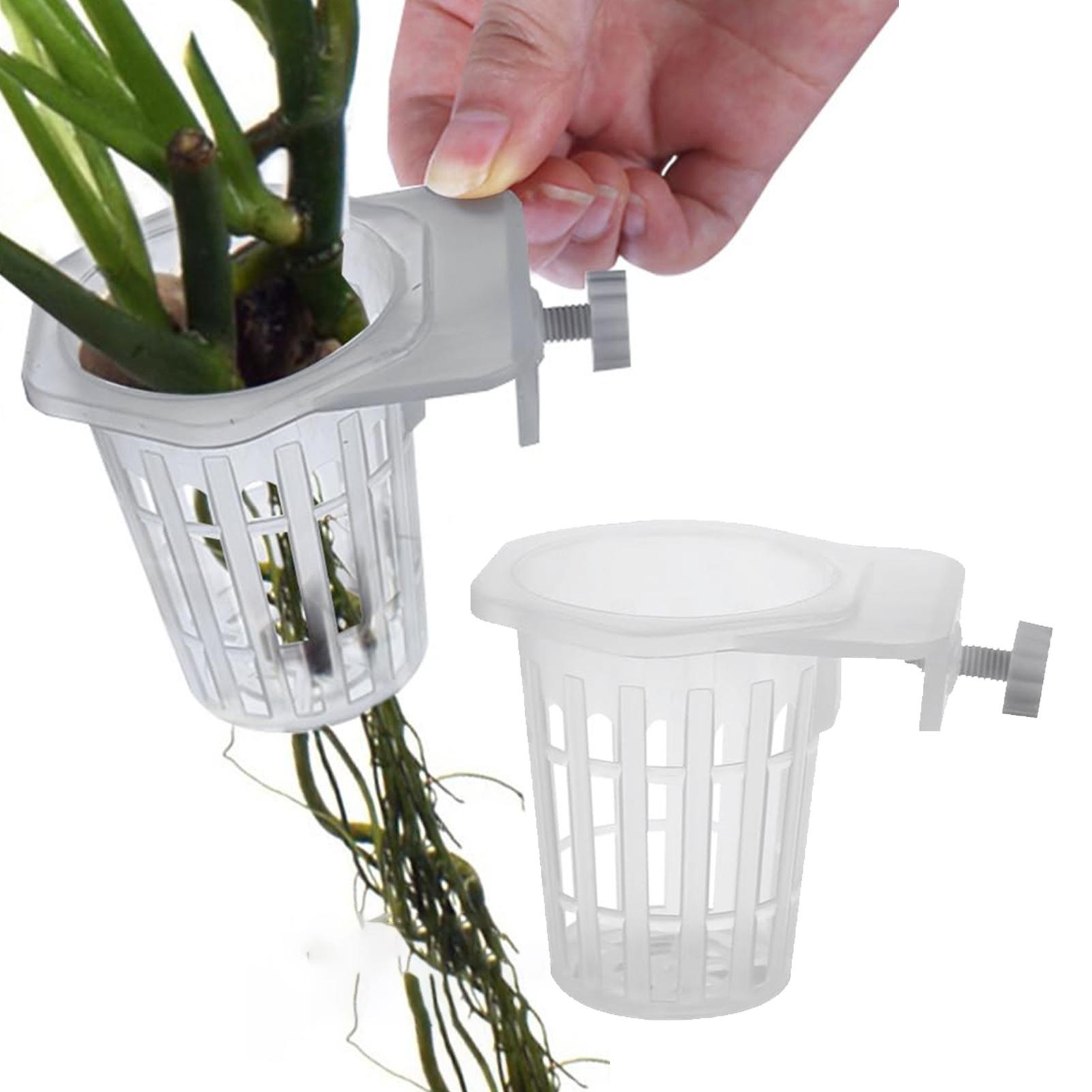 Aquarium Plant Holder - 2 Stück hängbare Aquarienpflanzenhalterung mit Löchern,