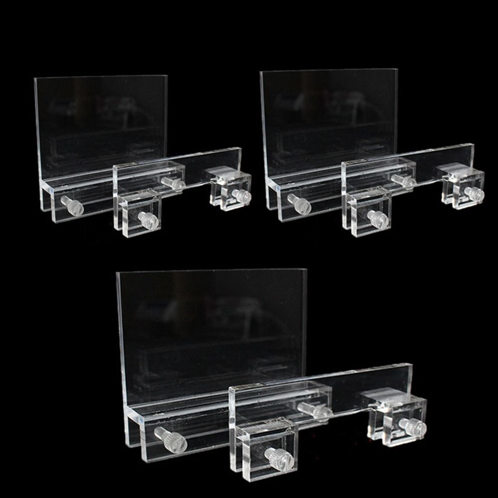 Aquarium Plant Holder - Transparenter Acryl-Aquarium-LED-Lichthalter Ohne Bohren Hebbare Aquarium-Lampenhalterung