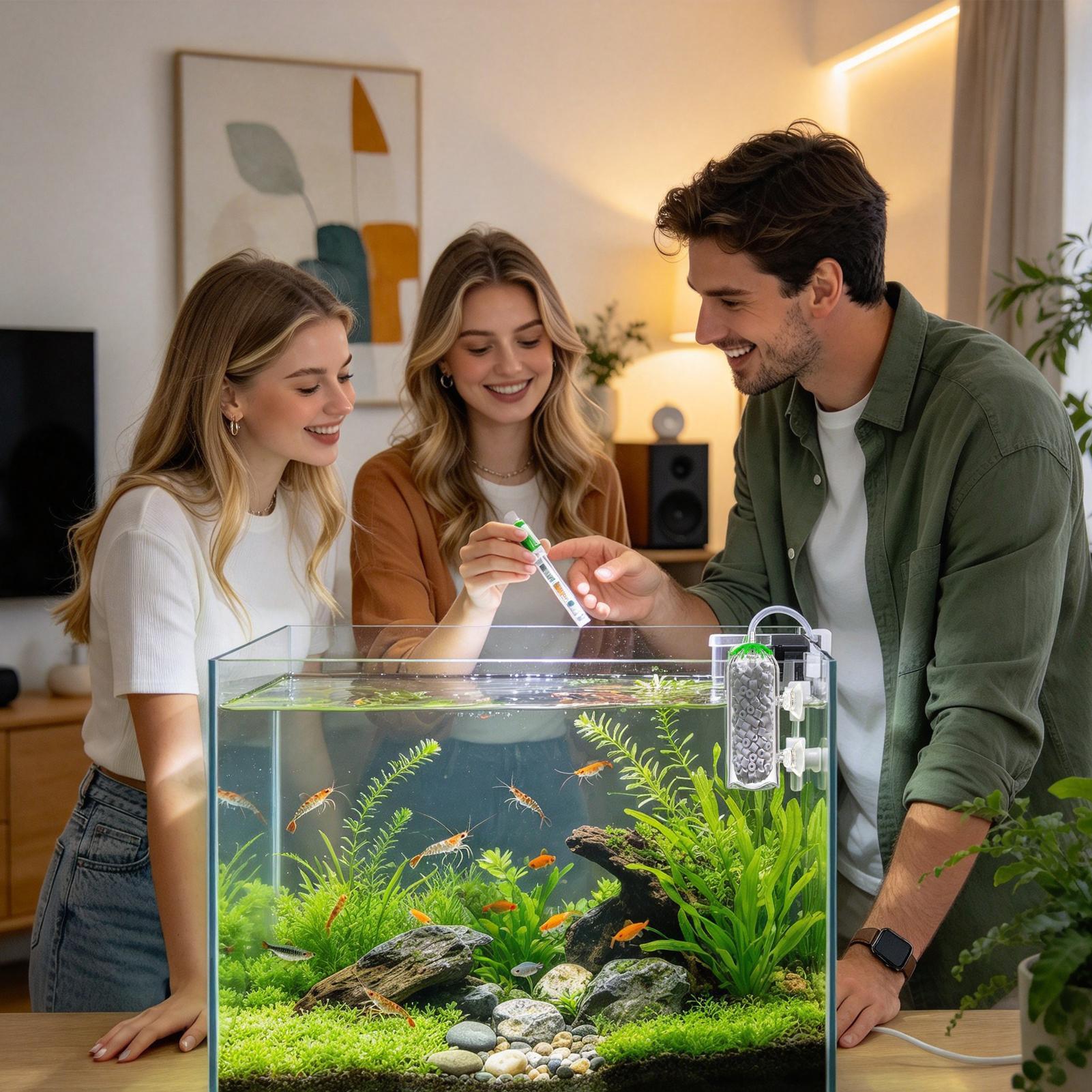 Aquarium Planted Tank Filter - Luftdiffusor für Aquarien, spritzwassergeschützt, Sauerstofffilterhaube, Sauerstoffbelüfterhaube