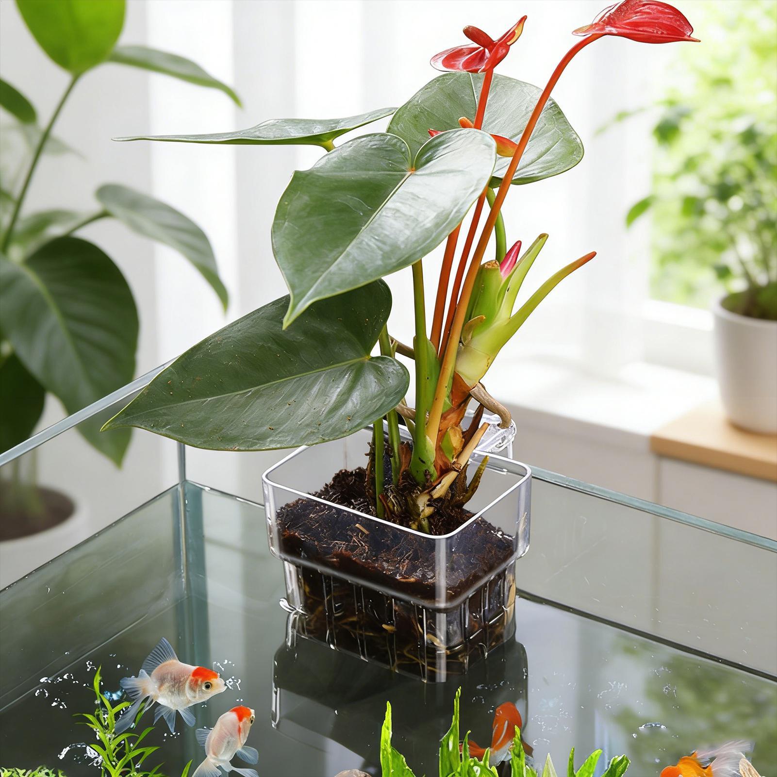 Transparenter, aufhängbarer Aq – Aquarium Plants Live Bewertung und Preis