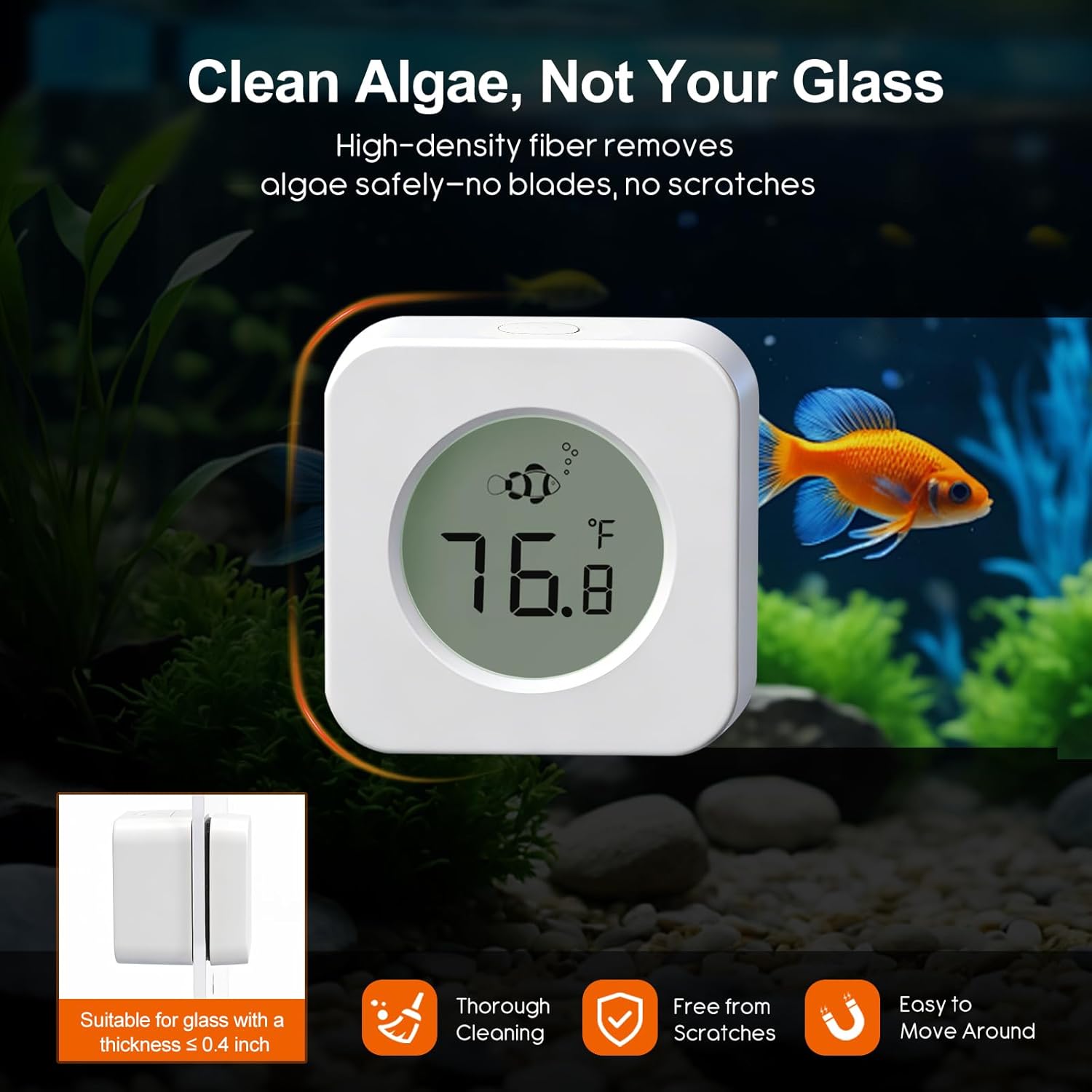 Aquarium-Magnetreiniger mit Th – Planted Aquarium Cleaning Bewertung und Preis