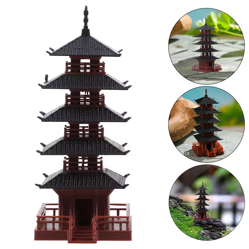Mini-Pagoden-Statue Antikes Ge – Aquarium Moss Bewertung und Preis